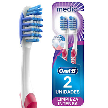 Cepillo De Dientes Oral-B Radiant Medio Empaque Blíster x 2 und  