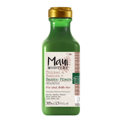 Shampoo Maui Fibra De Bamboo Verde x 385 ml