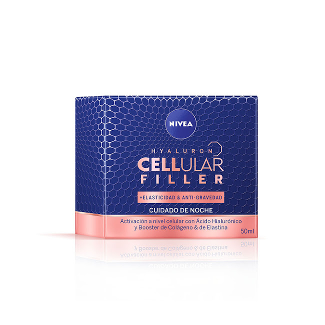 Crema Nivea Elasticity Cellular Filler Elasticidad Y Antigravedad Noche Frasco x 50 ml  