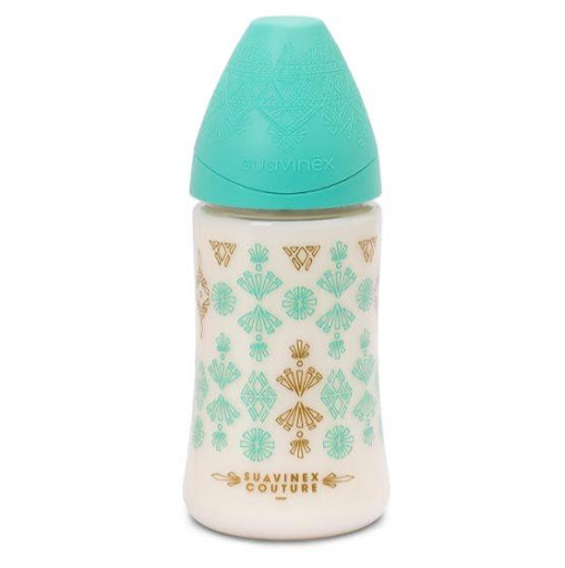 Suavinex Biberón Couture 270 ml Verde Suavinex Caja x 1  