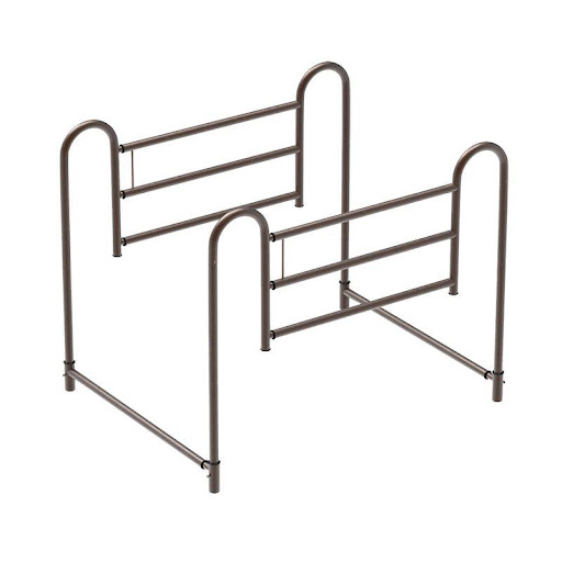 Barandas Theraforte Theramart THERAMART  x 1 Dispositivo de seguridad para personas con movilidad limitada, con riel plegable, con agarre estable y seguro para prevenir accidentes, fácil de instalar.