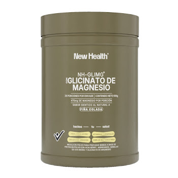 Glicinato De Magnesio Newhealth Piña Colada Tarro x 500 gr  