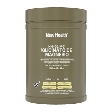 Glicinato De Magnesio Newhealth Piña Colada Tarro x 500 gr  
