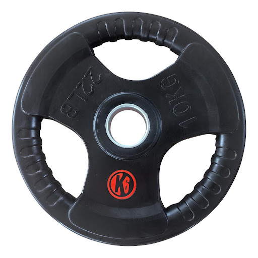 Disco 2" K6 Multiagarre Encauchetada 10 kg  K6 FITNESS CAJA x 1 Optimiza tu entrenamiento con el Disco de 2; K6 Multiagarre Encauchetada de 10 kg. Diseñado para ofrecer versatilidad y comodidad, este disco de hierro es ideal para quienes buscan mejorar su fuerza y