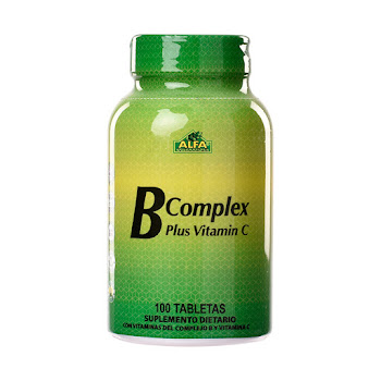 B Complex Plus Vitamina B1 + Vitamina B2 + Vitamina B3 1mg/1mg/2mg Alfa Frasco x 100 Tabletas  