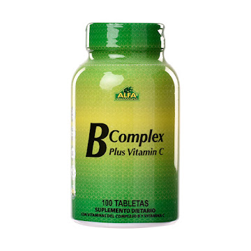 B Complex Plus Vitamina B1 + Vitamina B2 + Vitamina B3 1mg/1mg/2 Alfa Frasco x 100 Tabletas  