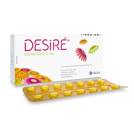 Desire Dienogest 2mg Gador Caja X 28 Tabletas
