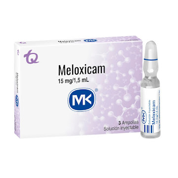 Meloxicam 15mg/1,5ml Mk   Caja x 3 Ampollas  