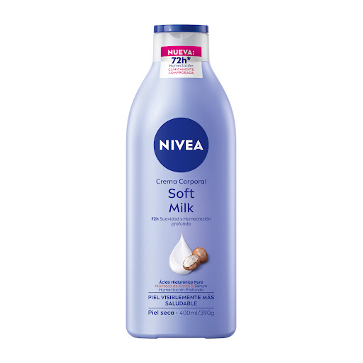 Crema Corporal Nivea Soft Milk Botella x 400 ml