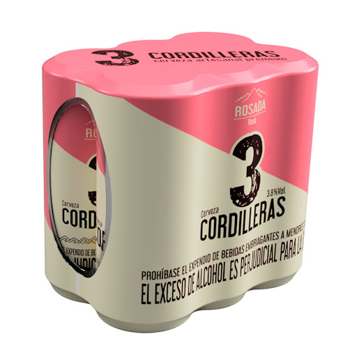 Cerveza 3 Cordilleras   Rosada Sixpack x 310 ml