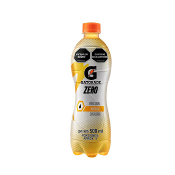 Bebida Gatorade Zero Sabor A Naranja Botella x 500 ml  