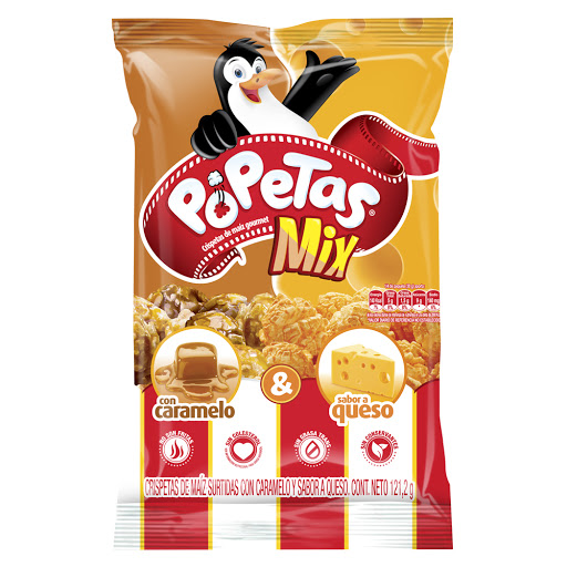 Crispetas Popetas Caramelo-Queso x 135 gr