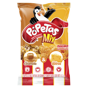 Crispetas Popetas Caramelo-Queso x 135 gr  