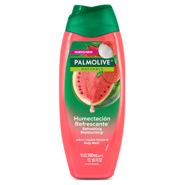 Jabón Líquido Palmolive Cuerpo Sandia y Lychee Botella x 390 ml  