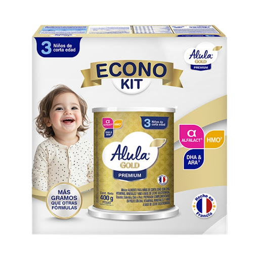 Alimento Lácteo Alula Gold 3 Pack 4 x 400 gr