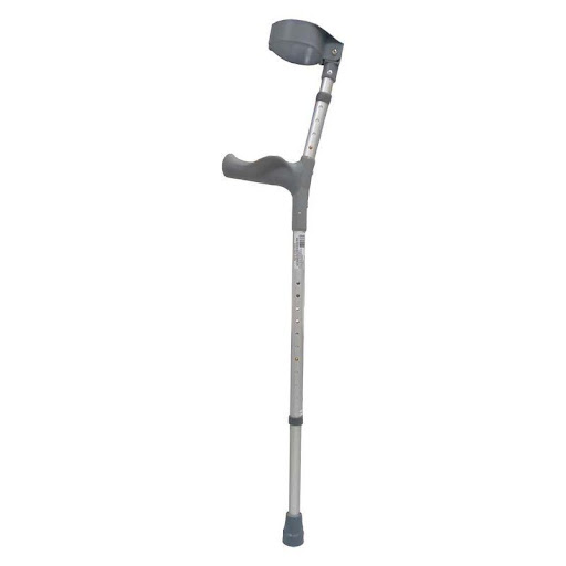 Muleta Canadiense Derecha Graduable. Large Silver RECOVERY Individual x 1 Muleta canadiense talla L derecha elaborada en aluminio, graduable en altura, base en caucho antideslizante.