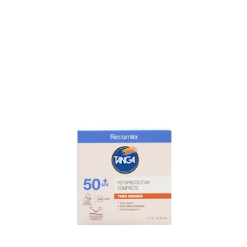 Fotoprotector Compacto Tanga Tono Bronce SPF 50 x 11g   