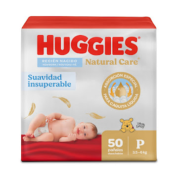 Pañal Huggies Natural Care Etapa 1 x 50 und  