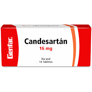 Candesartán Genfar 16 mg Caja x 14 Tabletas  