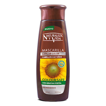 Mascarilla Capilar Naturaleza Y Vida Cabello Castaño Coloursafe x 300 ml  