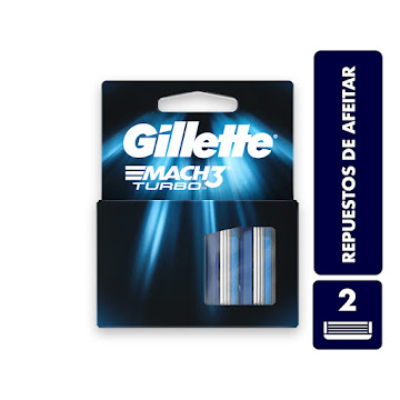 //Repuesto GILETTE Mach3 Turbo x2Und                                      