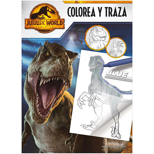 Jurassic World Dominion. Colorea Y Traza Altea Libro x 1 JURASSIC WORLD DOMINION: COLOREA Y TRAZALibro oficial de actividades y Libro jumbo para colorear y de actividades. Dinosaurios en fuga Universal City Studios Licensing LLCColección: ALTEAPáginas: 48Ta