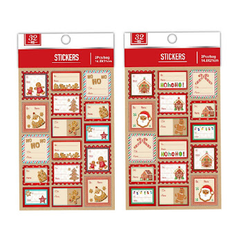 Stickers Navideños Mays Para Regalo Multicolor x 1 und  