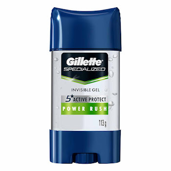 Desodorante Antitranspirante Gillette Hombre Power Rush Gel Frasco x 113 gr  