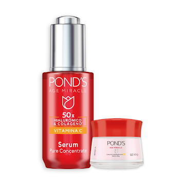 Combo Ponds Serum Vitamina C+  Crema Age Miracle  