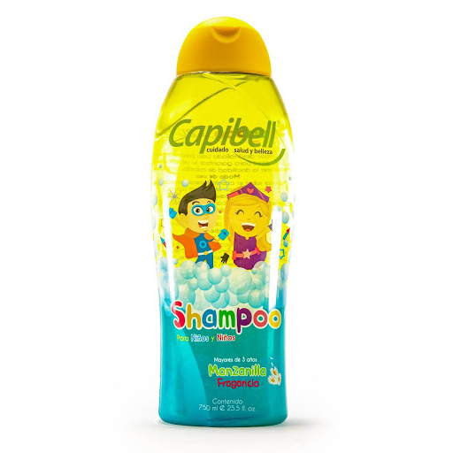 Shampoo Para Niños Y Niñas Capibell Fragancia Manzanilla x 750 ml
