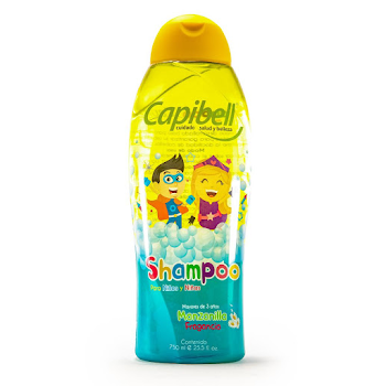 Shampoo Para Niños Y Niñas Capibell Fragancia Manzanilla x 750 ml  