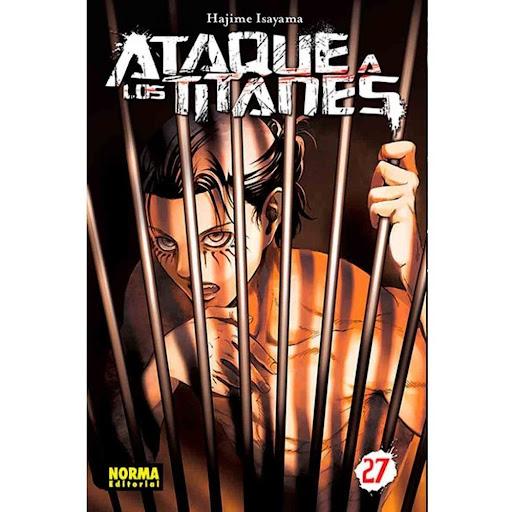 Ataque A Los Titanes No. 27 Editorial Norma Libro x 1.0 ATAQUE A LOS TITANES 27   Autores:Hajime Isayama  Colecciones:CÓMIC MANGA  Editoriales:NORMA Editorial  Series:ATAQUE A LOS TITANES  LA CRISIS SE CIERNE SOBRE LOS HABITANTES DE LA ISLA PARADIS...    I