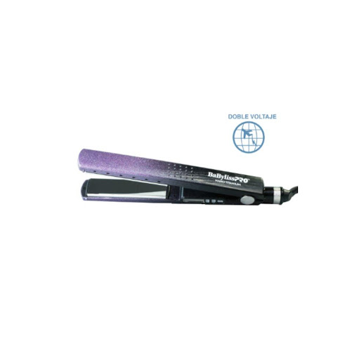PLANCHA DIGITAL PURPLE BLACK 1 ¼» BaBylissPRO Caja x 1 * Las placas reales de Nano Titanium son al día de hoy las más efectivas para la transferencia de calor rápida y equitativa hacia el cabello para obtener un alaciado o rizado definitivo en menor tiemp