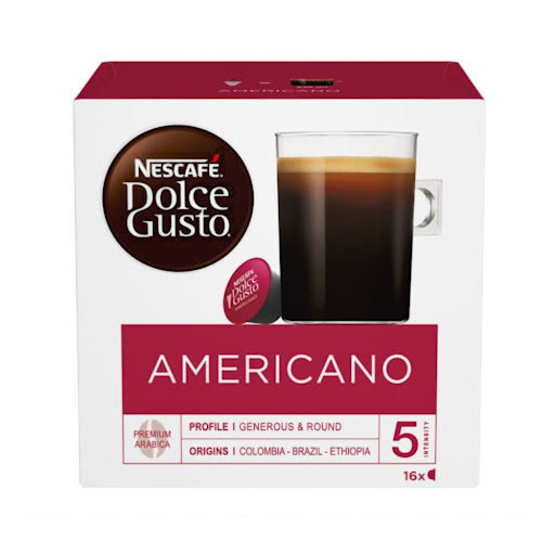 Cápsulas Nescafé Dolce Gusto Americano 16 Tazas preparadas x 128 gr