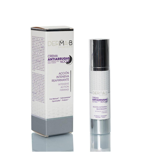 Crema Facial Antiarrugas DERMA-B, Noche, X 50 G, X1 DERMA-B Pote x 1 Crema facial de noche, formulada con principios activos que previenen el envejecimiento y las manchas provocadas por la luz artificial. Ayuda a prevenir y reducir las arrugas. Ayuda a reafirmar la pie