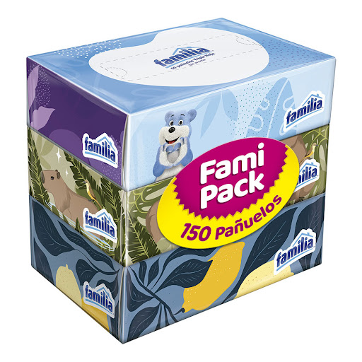 Pañuelos Familia Triple Hoja 3 Cajas Pequeñas de 50 und