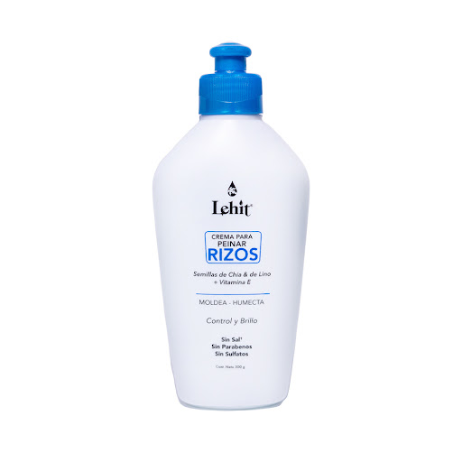Crema Para Peinar Lehit   Cabellos Rizos Frasco x 300 ml