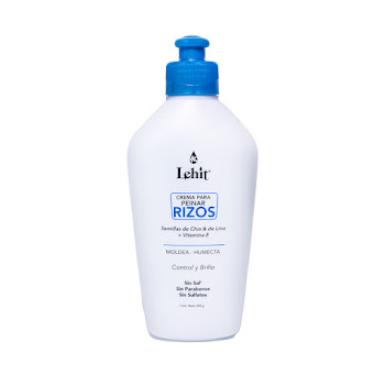 Crema Para Peinar Lehit   Cabellos Rizos Frasco x 300 ml  