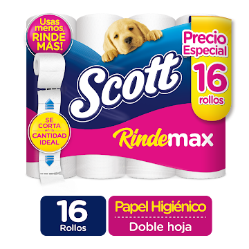 Papel Higiénico Scott Rindemax x 16 und undefined
