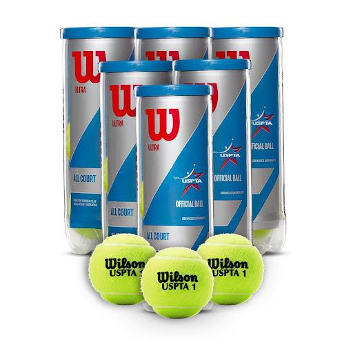 Combo Pelotas de Tenis Wilson Ultra All Court 3P X 6T Wilson Tarros x 6 Pelotas de Tenis Wilson Ultra All Court 3P X 6TMejora tu juego con las Pelotas de Tenis Wilson Ultra All Court 3P, diseñadas para ofrecer un rendimiento excepcional en todas las canchas. Con un fieltr