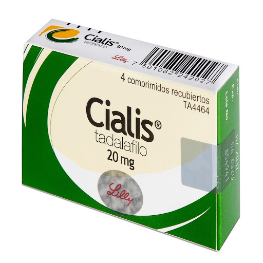 Cialis Tadalafilo 20 mg Lilly Caja x 4 Tabletas