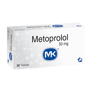 Metoprolol MK 50 mg Caja x 30 Tabletas  