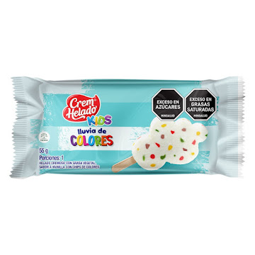 Paleta Kids Lluvia Colores Crem Helado Paquete x 55 gr   