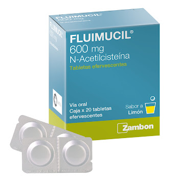 Fluimucil N Acetilcisteina 600 mg Zambom Caja x 20 Tabletas  