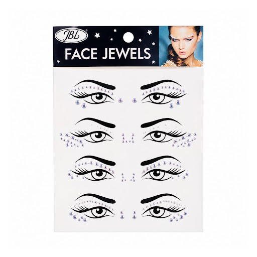 Stickers Jbl Para Rostro Face Jewels Paquete x 1 und
