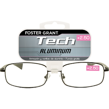 Gafas de Lectura Foster Grant Ac Alum Negro +2.50 x 1 und  