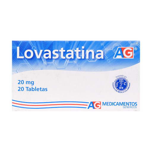 Lovastatina 20 mg Caja x 20 Tabletas