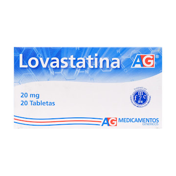Lovastatina 20 mg Caja x 20 Tabletas  
