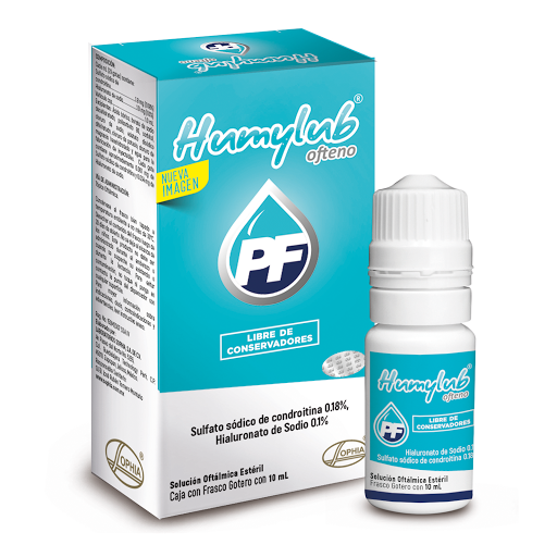 Solución Oftálmica Humylub Ofteno 0.18% Sophia Frasco x 10 ml