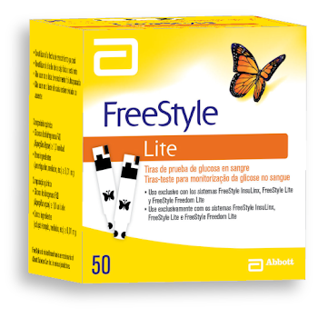 Tiras Free Style Lite   Glucómetro X50und                                